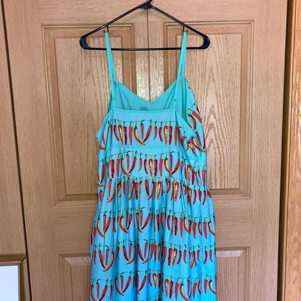 Chili Pepper Print Sundress - Picture 2 of 5